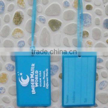 concise style embossing words transparent soft pvc rimowa luggage tags