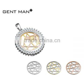 gold pendant designs women popular flower pattern simple stainless steel pendant