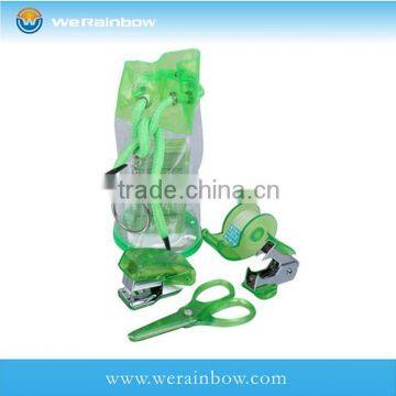custom pvc bag travel stationery set