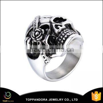 Fashion Men Jewelry Stainless Steel New Model Skull Ring