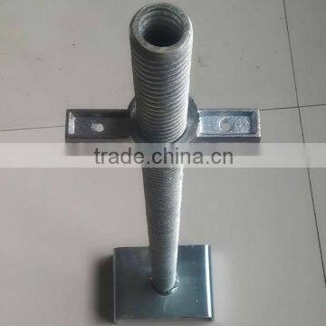 Hollow pipe screw jack base u head for scaffolding