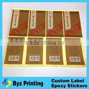 Manufacturer Wholesale Cheap Customized Metal Wine Bottle Label