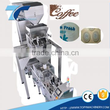 Coffee bean bag packing machine with degass valve