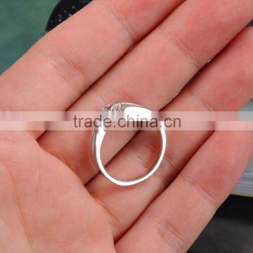 New Arrival Heart Diamond Sterling Silver Ring Blanks photo-5