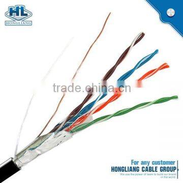 UTP cat 5e cable 24awg 2/4 pairs TIA/EIA/ISO/IEC standard twisted cores polyolefin insulation PVC/LSHF jacket 100 MHZ