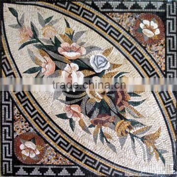 Elegant church decoration floor marble patchwork mosaic tile