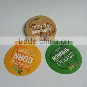 Green Color Printed Round Stickers photo-3