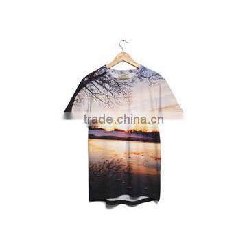 Sublimation print 100% polyester custom t shirt