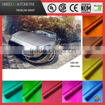 Good quality 1.52*20m waterproof vehicle wraping film with air bubble channel car body sticker