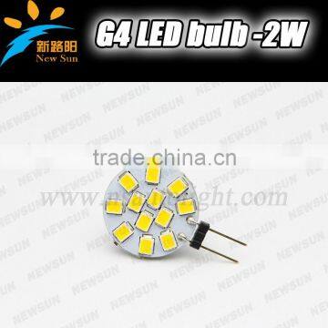 High lumen energy saving LED G4 bulbs DC/AC 12V warm white Epistar 2835 12SMD led light