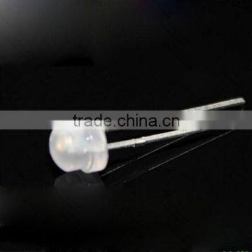 diffuser lens 5mm white straw hat high brightness led light emitting diode