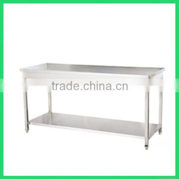 2014 Commercial stainless steel 2-tier worktable for sale (WTD-202)