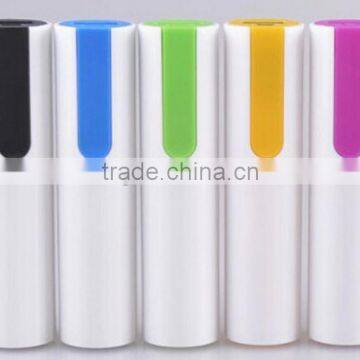 Manufacturers wholesale single section cylinder slim power bank with ABS material 1500mAh-2600mAh