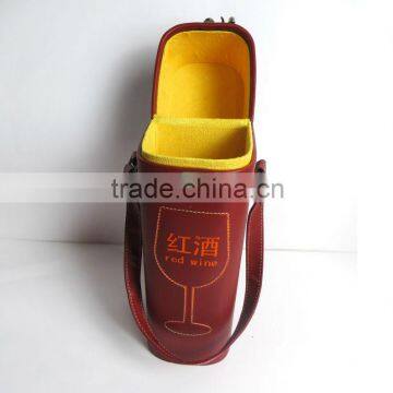Customized luxury vintage leather wine box,Red wine packaging box wholesale