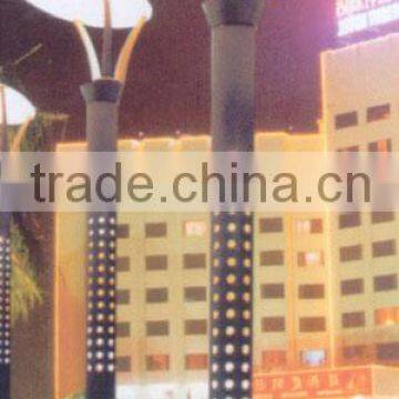 High quality galvanized fashional decorative garden lighting pole 3m