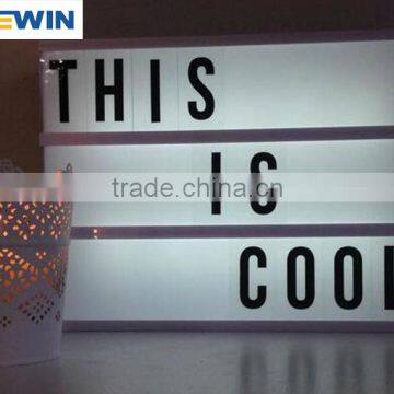 Interchangeable letters sign/LED letter light box/indoor advertising light box