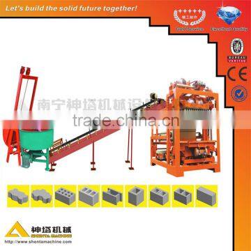 Hot sale! Low investment ! shenta QTJ4-40 small scale concrete blocks making business plan