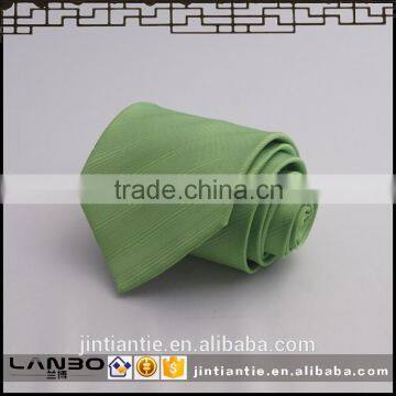 Fancy Mens solid green custom brand handmade Polyester ties 2016