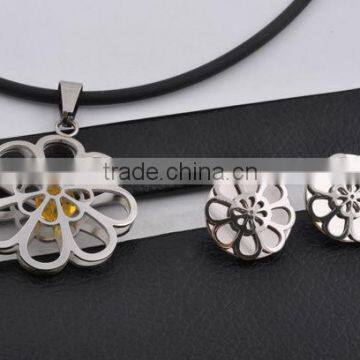 Fashion New Design Crystal Flower Jewelry Sets(KJS1015)