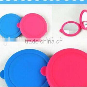 2014 fashional girl foldale silicone mirror