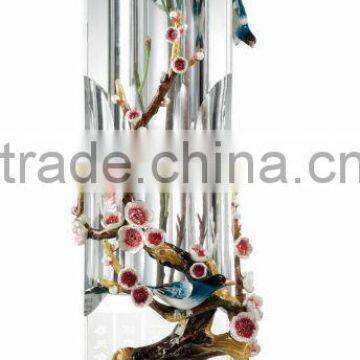 RORO Joyful Meeting plum flower enamel crystal glass decorative vase flower receptacle