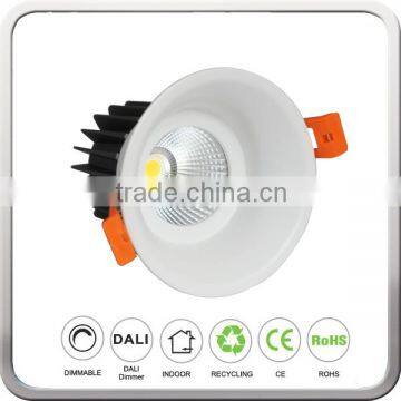 Aluminum Lamp Body Dimmable LED Downlight with 88mm Cut-out Hole Size LED Downlight