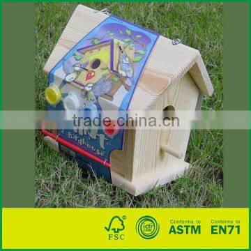 Outdoor Toy Wood Bird House