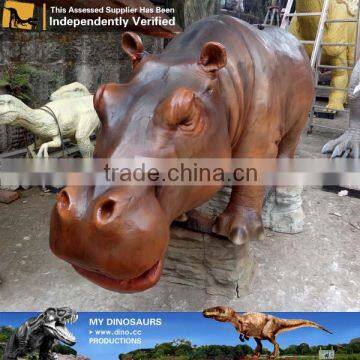 My Dino-C021 Outdoor Plaza Fiberglass Hippo Statue on Sale photo-3