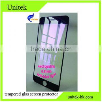 Trade Assurance Manufacturer!Electroplating Anti-blue Light 2.5D Superhard h9 Tempered Glass Film Screen Protector for Iphone