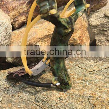 Powerful Slingshot 3 Rubber Bands Folding Wrist Hunting Slingshot photo-3