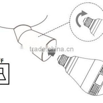 Factory Price Wireless Smart Fisheye 360 Degree Wifi Hidden Light Bulb Camera photo-4