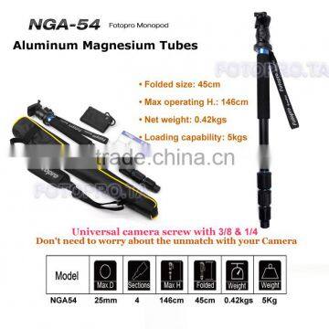 Anodized monopod Aluminium alloy camera monopod NGA-54N+502Q