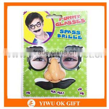 Hot Sell Fashionable Party fake beard mustache with big nose and glasses