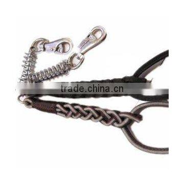 2012 Stylish Strong Braided Genuine Leather Dog Chain Leashes