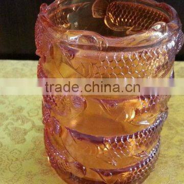 Traditional process de verre handcrafts glass cup