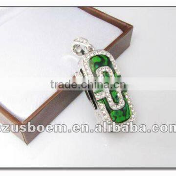 Love heart shape Jewelry USB with Laser Logo