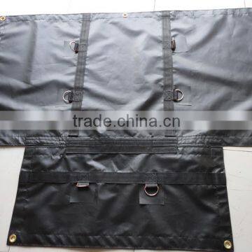 18oz Black Standard Lumber Tarps 24' x 26' with 8' x 8' tail---BLACK - 24' x 26' Lumber Tarp with an 8' x 8' tail