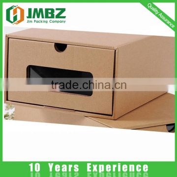 Custom corrugated drawer Box with clear window