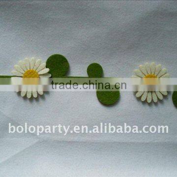 chrysanthemum felt flower garland