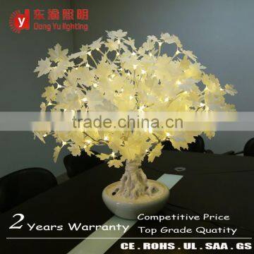 Warm White Lighting Decorative Led Tree Maple Lights Bonsai Tree for Table Ornament With Ceramic POTS photo-2