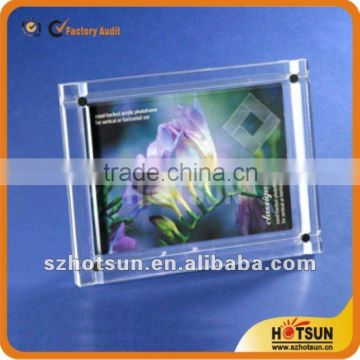 high quality acrylic desktop photo frame with magnets