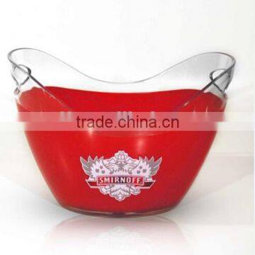Oval Shape Smirnoff Acrylic Led Ice Bucket for Wholesale photo-3