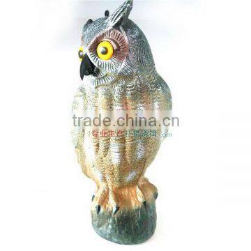 Decorative Outdoor Plastic Rotating head Bird Garden Owl