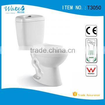 T3050 High Quality Ceramic Two Piece Toilet Bowl