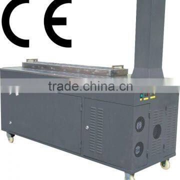 smokeless BBQ burner with air cleaner