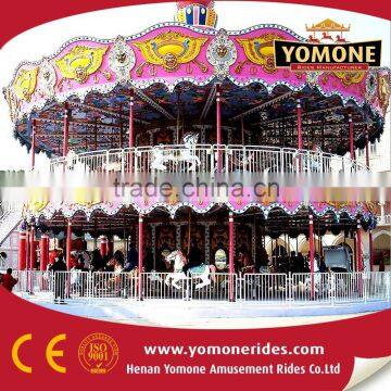 CE Certification Amusement Rides Luxury Double Deck Carousel Outdoor Equipment for Sale photo-4