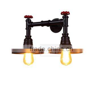 Retro Type 2 Head Wall Lamp Steampunk Wall Light Corridor Wall Fixture