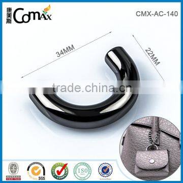 Hump Bridge Shape Black Accessories Custom Handbag Hardware