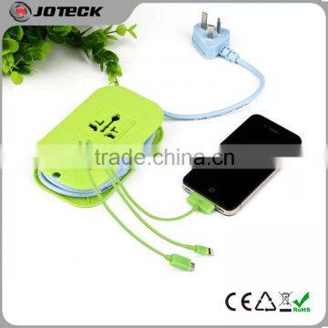 Portable travel adapter,small socket with USB chager,multi plug usb socket