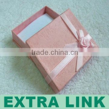 special pink paper for packaging box with cute ribbon